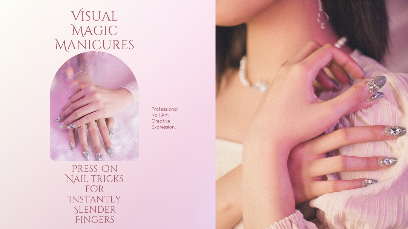 Visual Magic Manicures: Press-On Nail Tricks for Instantly Slender Fingers